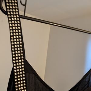 Micheal kor top wBlack and rhinestone straps